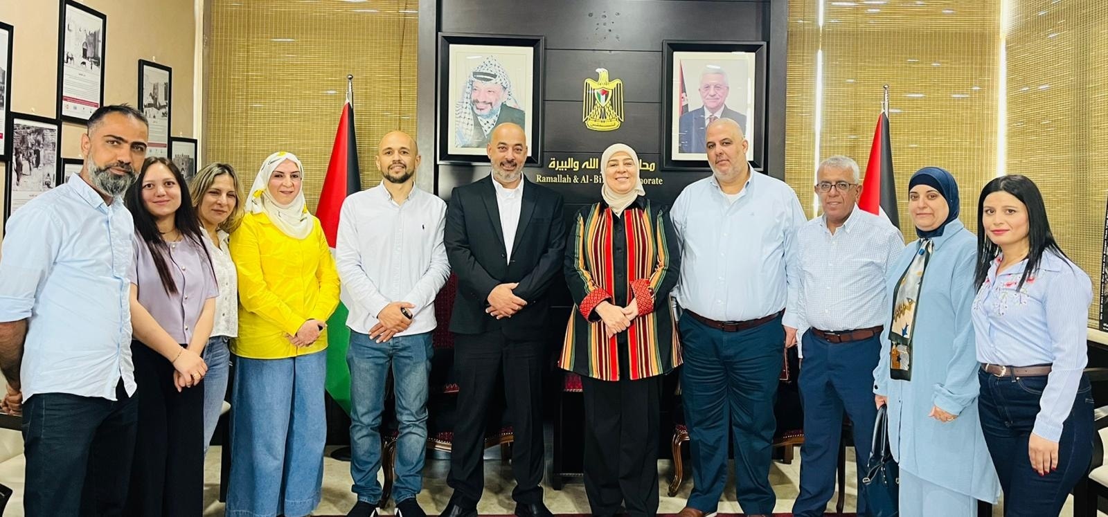 Surda Abu Qash Municipality Delegation Visits Ramallah and Al-Bireh Governor Dr. Laila Ghannam to Strengthen Joint Cooperation